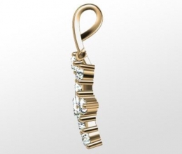 GOLD PENDANT FOR CHRISTMAS