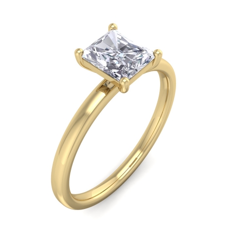 Radiant cut diamond ring - 30ct image 1