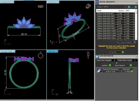 elegent pear ring best seller white gold