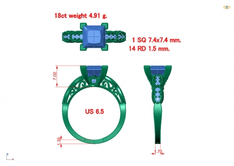 netural ring gourges diamond ring