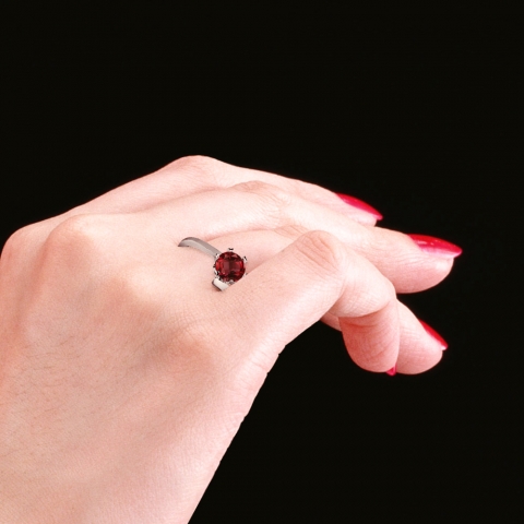 white gold 14k gourges engagement ring