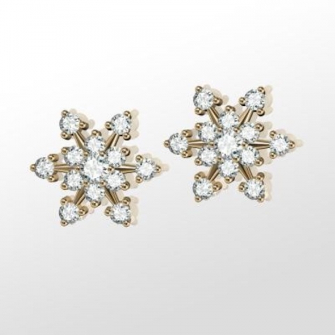 A SNOWFLACK EARRINGS FOR CHRISTMAS image 1