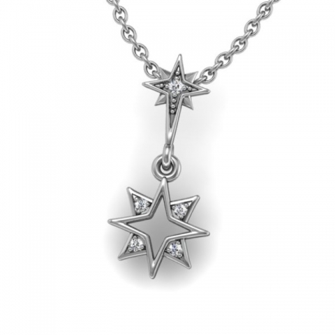 diamond Star Necklace image 1