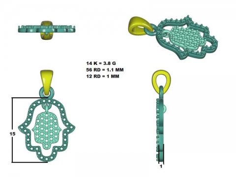 diamond white gold 14K