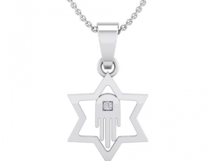 Star of David and Hamsa pendant image 3